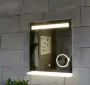 Arezzo design LED tükör világító polccal és kozmetikai tükörrel 600x800 mm AR-6080KT