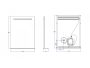 Arezzo design LED tükör világító polccal és kozmetikai tükörrel 600x800 mm AR-6080KT