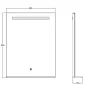 Arezzo design LED okos tükör 60x80 cm, Bluetooth hangszoróval AR-6080