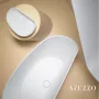 Arezzo design Maryland öntött márvány mosdó 60x37 cm, csaplyuk nélkül AR-615