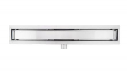 Arezzo design 2in1 700 mm-es rozsdamentes acél folyóka, króm AR-700D