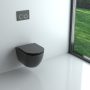 Arezzo design Arizona Vortex Rimless függesztett WC, matt fekete AR-701B