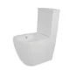 Arezzo design Arizona porcelán perem nélküli kombi WC csésze Vortex öblítéssel, fehér kivitelben