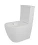 Arezzo design Arizona porcelán perem nélküli kombi WC csésze Vortex öblítéssel, fehér kivitelben