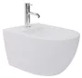 Arezzo design Arizona fali porcelán bidé csaplyukkal, Vortex öblítési technológiával, fényes fehér AR-703