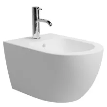   Arezzo design Arizona fali porcelán bidé csaplyukkal, Vortex öblítési technológiával, matt fehér AR-703MW