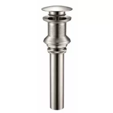 Arezzo design Click-Clack leeresztő túlfolyó nélküli mosdóhoz, szálcsiszolt nikkel kivitelben