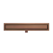 Arezzo design 2in1 800 mm rozsdamentes acél folyóka, szálcsiszolt bronz kivitelben