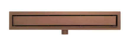 Arezzo design 2in1 800 mm rozsdamentes acél folyóka, szálcsiszolt bronz kivitelben