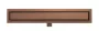 Arezzo design 2in1 800 mm rozsdamentes acél folyóka, szálcsiszolt bronz kivitelben