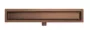 Arezzo design 2in1 800 mm rozsdamentes acél folyóka, szálcsiszolt bronz kivitelben
