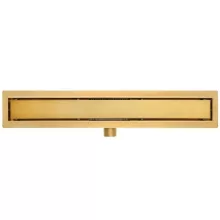   Arezzo design 2in1 Rozsdamentes acél zuhanyfolyóka 800 mm, szálcsiszolt arany AR-800DBG