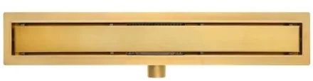 Arezzo design 2in1 Rozsdamentes acél zuhanyfolyóka 800 mm, szálcsiszolt arany AR-800DBG