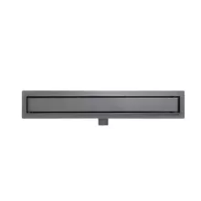 Arezzo design 2in1 800 mm rozsdamentes acél folyóka, gun metal kivitelben