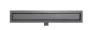 Arezzo design 2in1 800 mm rozsdamentes acél folyóka, gun metal kivitelben
