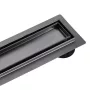Arezzo design 2in1 800 mm rozsdamentes acél folyóka, gun metal kivitelben