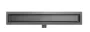Arezzo design 2in1 800 mm rozsdamentes acél folyóka, gun metal kivitelben