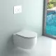 Arezzo design Kansas Vortex fali porcelán WC csésze 36x52,5 cm Rimless, fényes fehér AR-801