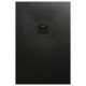 Arezzo design SOLIDSoft szögletes zuhanytálca 100x80 cm lefolyóval, fekete AR-80100B