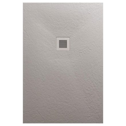 Arezzo design SOLIDSoft szögletes zuhanytálca 100x80 cm lefolyóval, beton AR-80100C