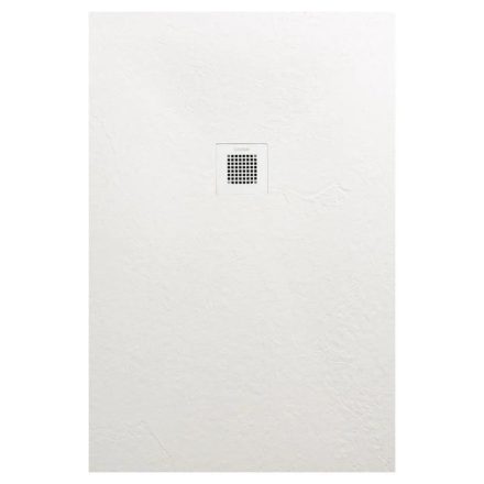 Arezzo design SOLIDSoft szögletes zuhanytálca 100x80 cm lefolyóval, fehér AR-80100W