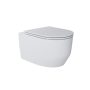 Arezzo design Kansas Vortex fali porcelán WC csésze 36x52,5 cm Rimless, fényes fehér AR-801