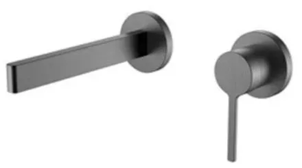 Arezzo design Elegant fali mosdócsaptelep, gun metál AR-8095GM