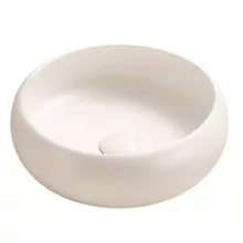Arezzo design Soroya kerek 36x36 cm kerámia mosdótál, matt fehér kivitelben