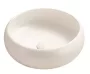 Arezzo design Soroya kerek 36x36 cm kerámia mosdótál, matt fehér kivitelben