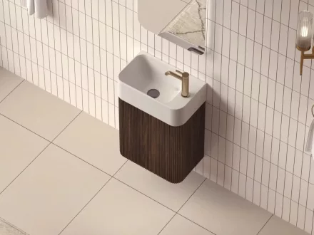 Arezzo design Sorella 45 cm-es alsószekrény 1 ajtó, dió kivitelben