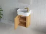 Arezzo design Sorella Solid surface kézmosó 46x28 cm, jobbos/matt fehér kivitelben