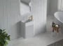 Arezzo design Sorella Solid surface kézmosó 46x28 cm, jobbos/matt fehér kivitelben