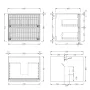 Arezzo Design Savona alsószekrény 2 fiókkal 59x45 cm, tölgy kivitelben