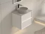 Arezzo Design Savona alsószekrény 2 fiókkal 59x45 cm, matt fehér kivitelben