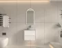 Arezzo Design Savona alsószekrény 2 fiókkal 59x45 cm, matt fehér kivitelben