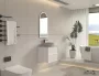 Arezzo Design Savona alsószekrény 2 fiókkal 59x45 cm, matt fehér kivitelben