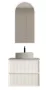 Arezzo Design Savona alsószekrény 2 fiókkal 59x45 cm, matt fehér kivitelben