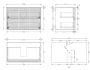 Arezzo design Savona alsószekrény 2 fiókkal 79x45 cm, tölgy kivitelben