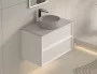 Arezzo design Savona alsószekrény 2 fiókkal 79x45 cm, matt fehér kivitelben