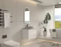 Arezzo design Savona alsószekrény 2 fiókkal 79x45 cm, matt fehér kivitelben