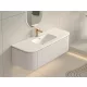 Arezzo design Sierra alsószekrény fiókkal és 2 ajtóval 120x46 cm, matt fehér kivitelben