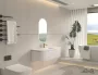 Arezzo design Sierra alsószekrény fiókkal és 2 ajtóval 120x46 cm, matt fehér kivitelben