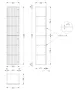Arezzo design Sierra fali 160x35 cm magas szekrény, tölgy kivitelben