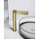 Arezzo design Elegant magasított mosdócsaptelep, szálcsiszolt arany AR-8595BG