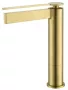 Arezzo design Elegant magasított mosdócsaptelep, szálcsiszolt arany AR-8595BG