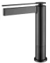 Arezzo design Elegant magasított mosdócsaptelep, gun metál AR-8595GM