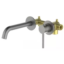 Arezzo design Astro fali mosdócsaptelep, gun metal kivitelben
