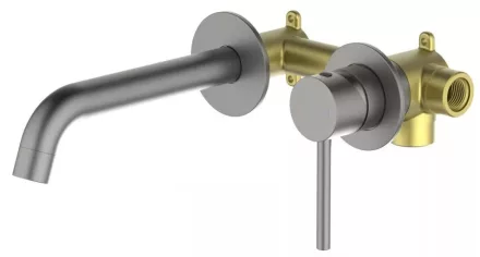 Arezzo design Astro fali mosdócsaptelep, gun metal kivitelben