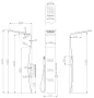 Arezzo design Aspen zuhanypanel AR-9001