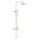 Arezzo design Astro egykaros zuhanyrendszer, szálcsiszolt arany AR-90064BG